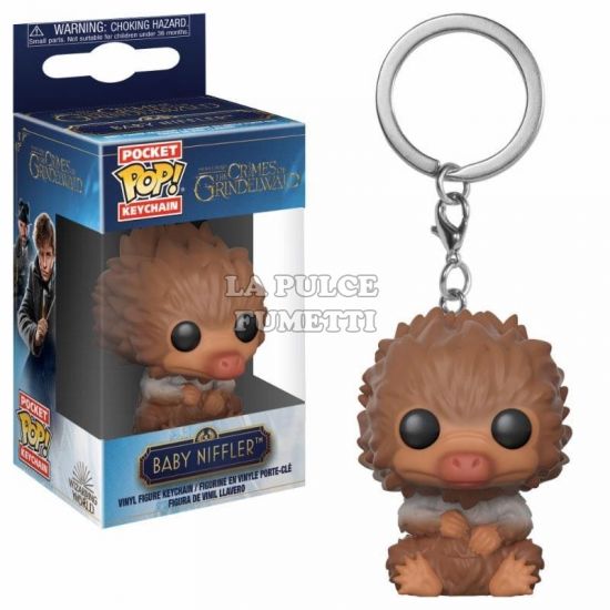 FANTASTIC BEASTS 2: BABY NIFFLER MARRONE - POP FUNKO POCKET KEYCHAN 4 CM